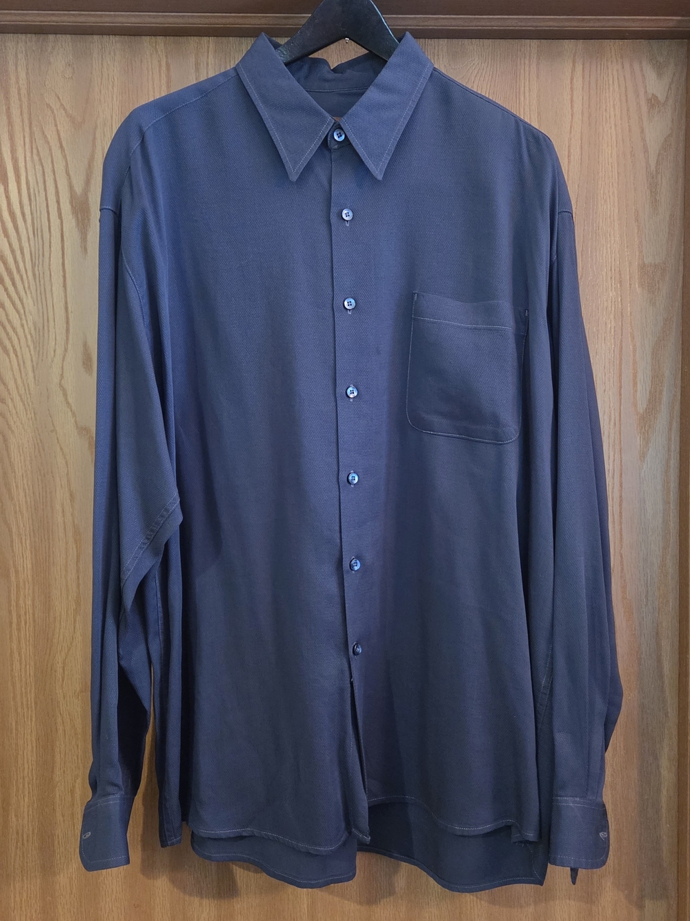 Robert Barakett Navy Blue Dress Shirt
